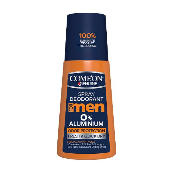 Come`on 0% Aluminium Spray Deodorant For Men