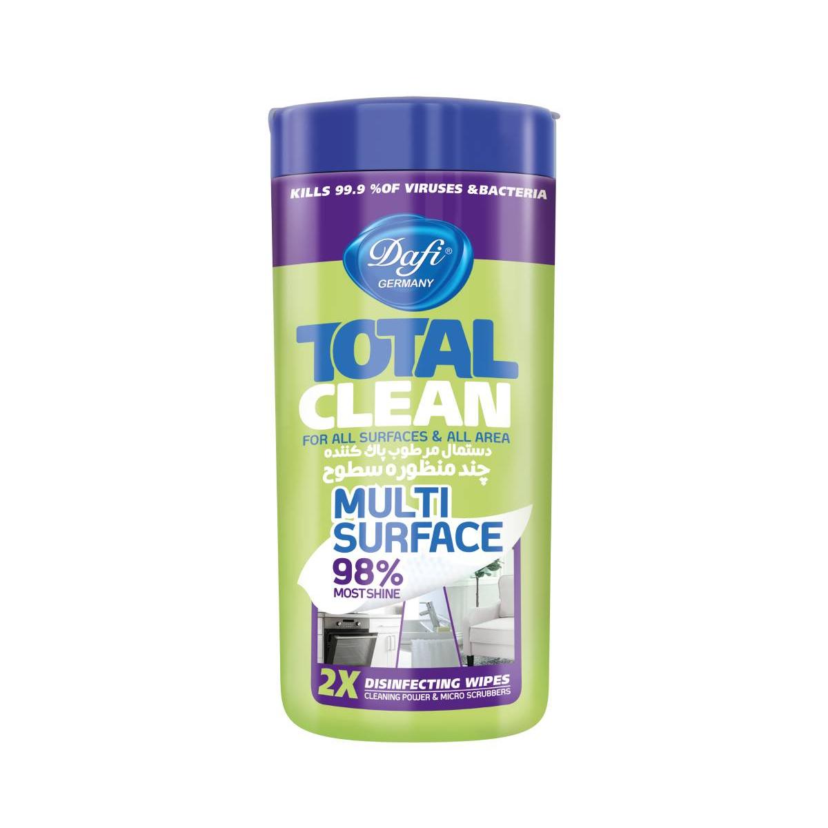 Dafi Total Clean For All Surfaces Wet Wipes Seylaneh Sabz Co