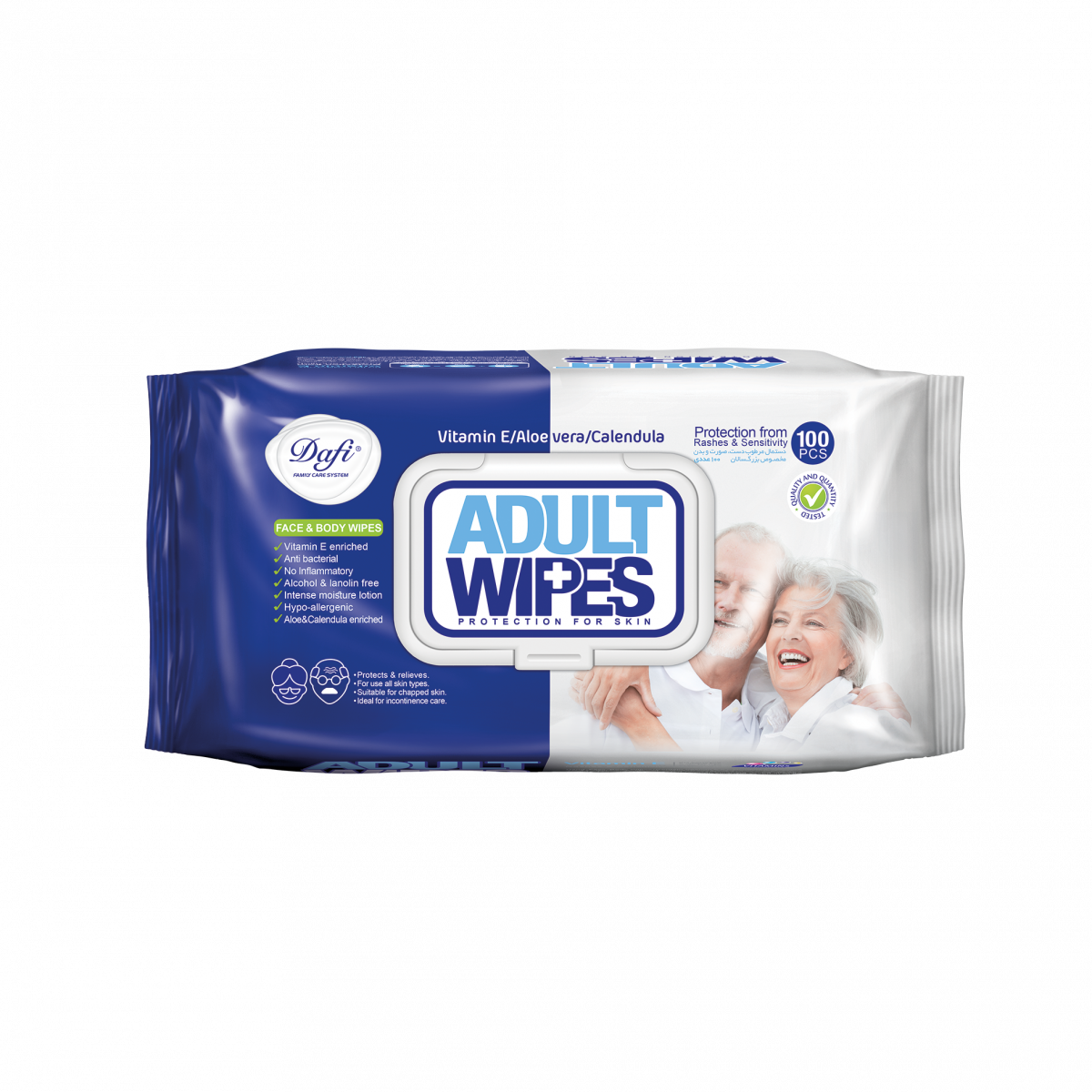 Dafi Face & Body Adult Wet Wipes