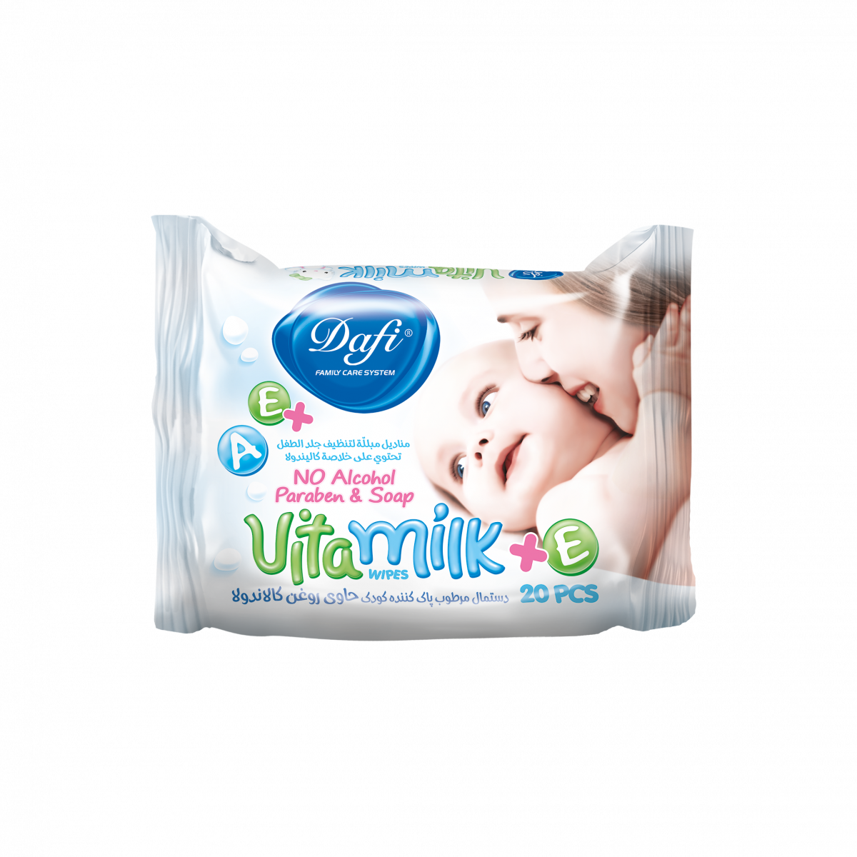 Dafi Vita Milk Wet Wipes