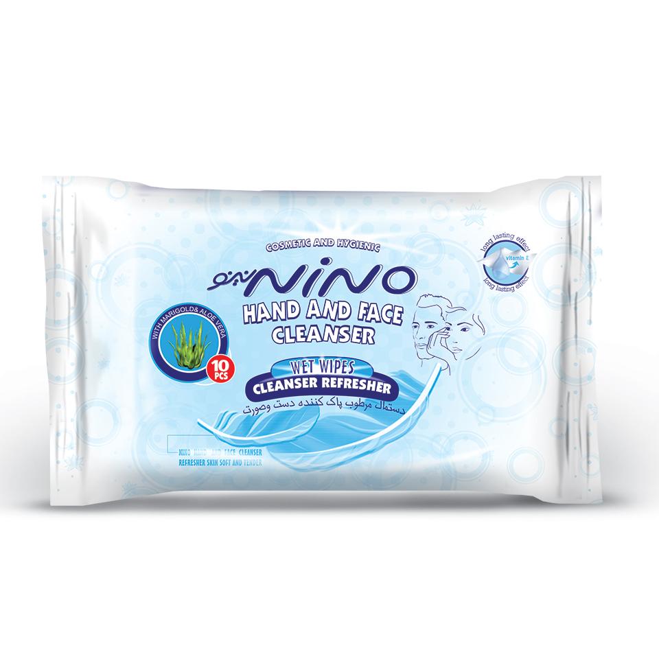 Nino Hand & Face Cleanser Wet Wipes