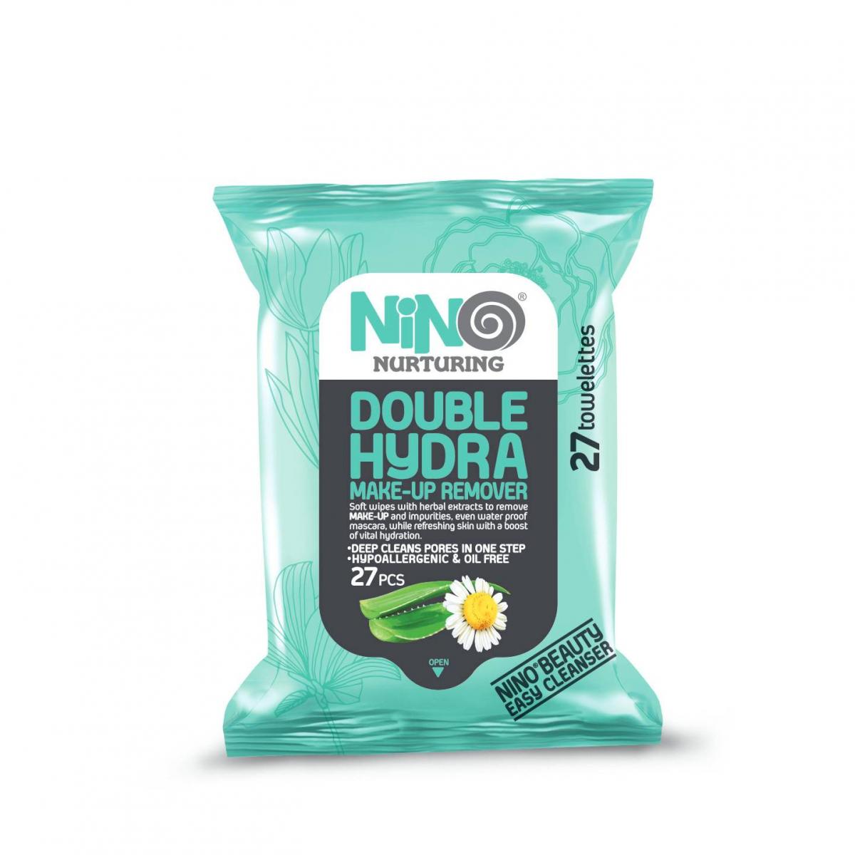 Nino Double Hydra Makeup Remover Wet Wipes