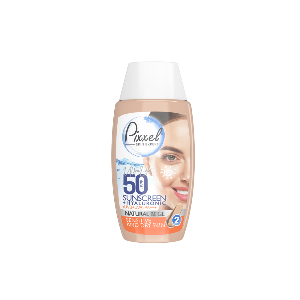 Pixxel Natural Beige Sunscreen Protection For Dry Skin